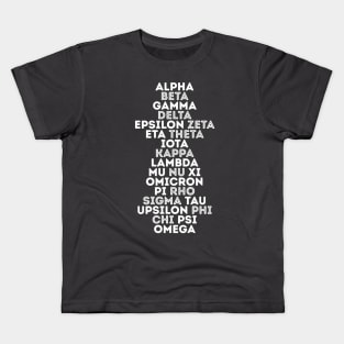 Greek Alphabet Letters Kids T-Shirt